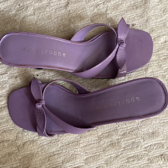 Woman purple Slides  apostrophe - Picture 4 of 4